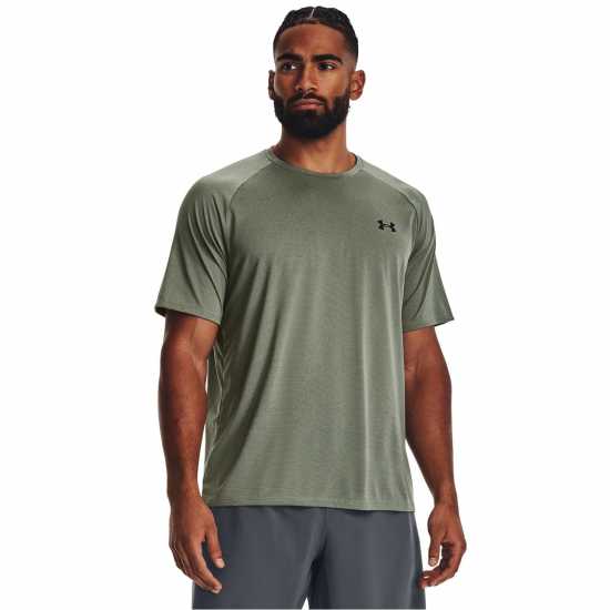 Under Armour Мъжка Тениска Tech Training T Shirt Mens Nov Stone Мъжко облекло за едри хора