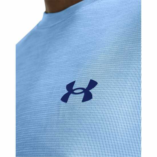 Under Armour Мъжка Тениска Tech Training T Shirt Mens Хоризонтален син Атлетика