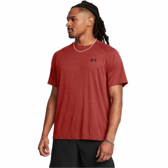 Under Armour Мъжка Тениска Tech Training T Shirt Mens Земно оранжево Атлетика