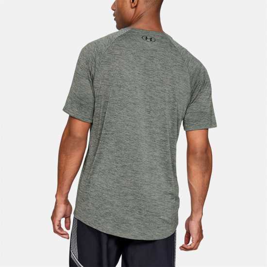 Under Armour Мъжка Тениска Tech Training T Shirt Mens Grey TT Мъжко облекло за едри хора