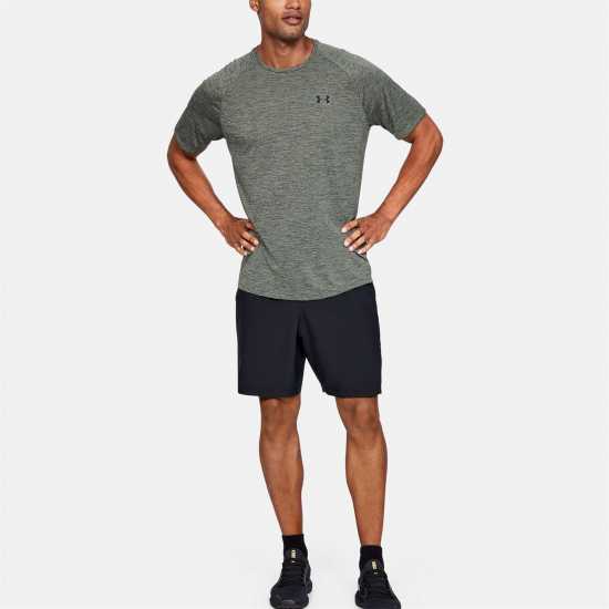 Under Armour Мъжка Тениска Tech Training T Shirt Mens Grey TT Мъжко облекло за едри хора