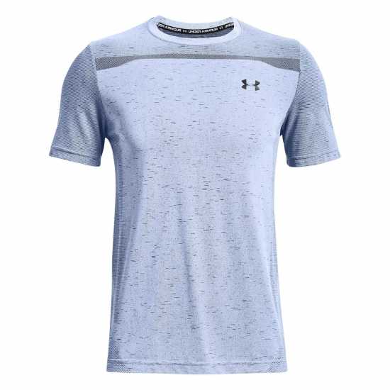 Under Armour Seamless Short Sleeve Mens Синьо Мъжки ризи