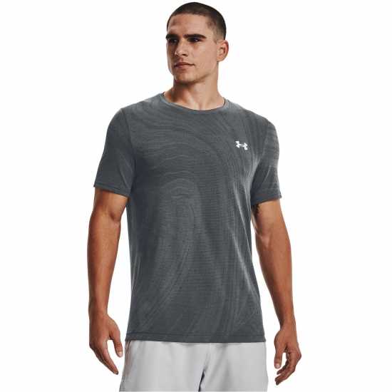 Under Armour Seamless Short Sleeve Mens Жълто Мъжки ризи