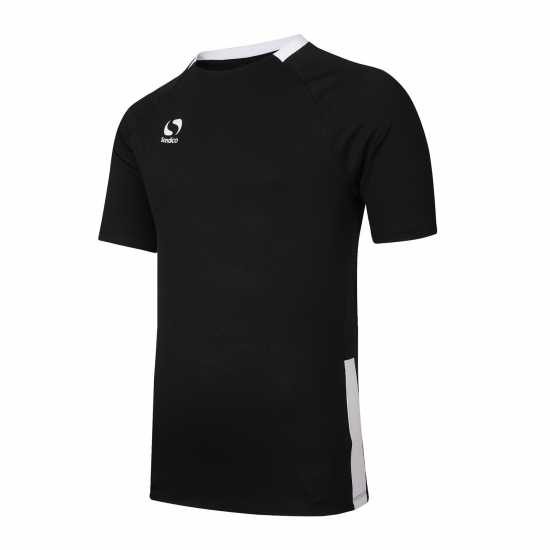 Sondico Футболна Фланелка Полиестер Fundamental Polyester Football Top Mens Черно/Бяло Мъжко облекло за едри хора