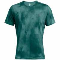 Under Armour Armour Vanish Elite Vent Prtd Ss Gym Top Mens Blue 