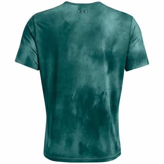 Under Armour Armour Vanish Elite Vent Prtd Ss Gym Top Mens Blue 