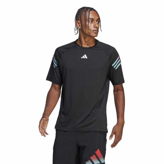 Adidas Мъжка Риза 3 Stripe T-Shirt Mens  Мъжки ризи