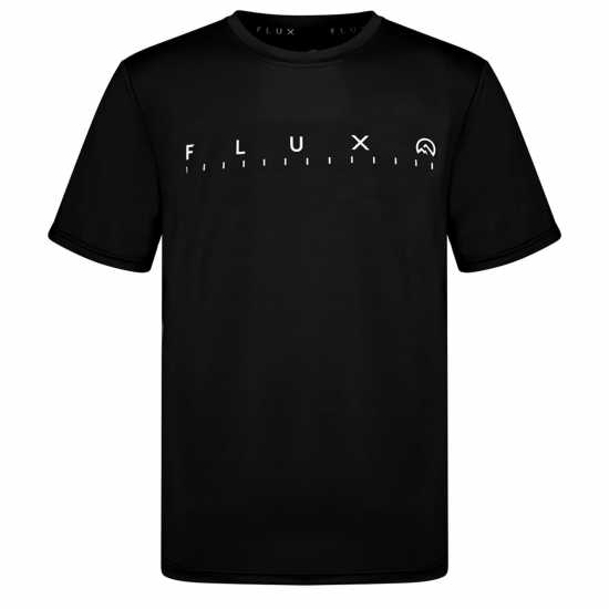 Мъжка Риза Flux Active Graphic Logo T-Shirt Mens Черно Атлетика