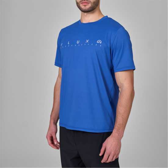 Мъжка Риза Flux Active Graphic Logo T-Shirt Mens Кобалт Атлетика