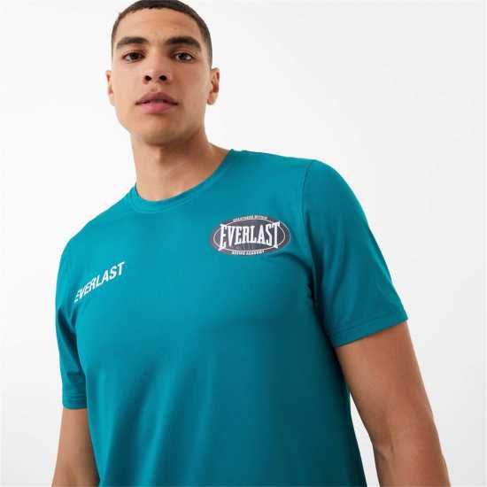 Everlast Тениска С Лого Oval Logo Tee Дълбоко езеро Мъжки ризи