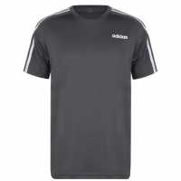 Adidas Мъжка Тениска 3 Stripe T Shirt Mens  Атлетика