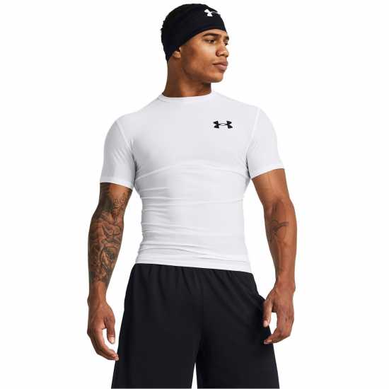 Under Armour Hg Og Comprssn Ss Sn99 Бяло Атлетика