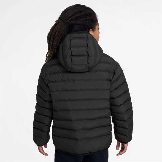 Nike Sportswear Lightweight Synthetic Fill Big Kids' Loose Hooded Jacket Черно/Розово 