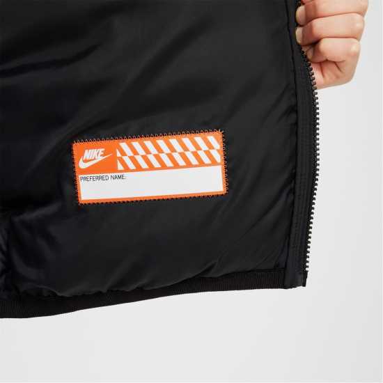 Nike Sportswear Lightweight Synthetic Fill Big Kids' Loose Hooded Jacket Черно/Розово 