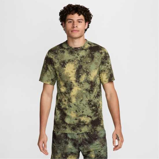 Nike Hyverse Camo Men'S Dri-Fit Short-Sleeve Fitness Top Gym Mens  Мъжки ризи