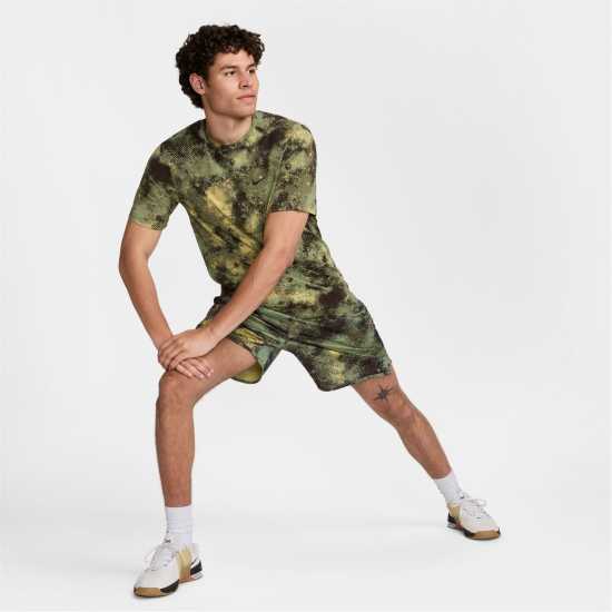 Nike Hyverse Camo Men'S Dri-Fit Short-Sleeve Fitness Top Gym Mens  Мъжки ризи