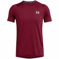 Under Armour Armour Ua Hg Fitted Ss Gym Top Mens Кардинал Атлетика