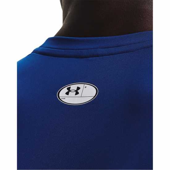 Under Armour Armour Ua Hg Fitted Ss Gym Top Mens Техническо синьо Атлетика