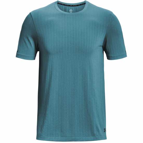 Under Armour Armour Ua Rush Seamless Ss Gym Top Mens Синьо Мъжки тениски с яка