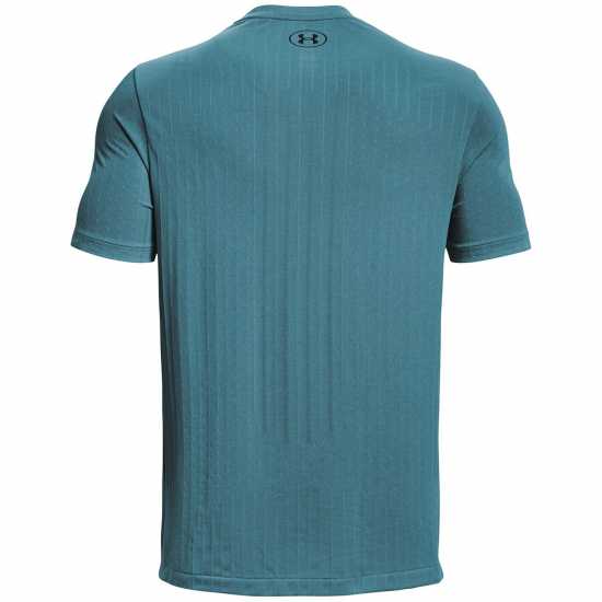 Under Armour Armour Ua Rush Seamless Ss Gym Top Mens Синьо Мъжки тениски с яка