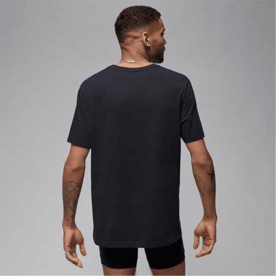 Nike Air Jordan Base Tee 2Pk Mens Черно Мъжки тениски с яка