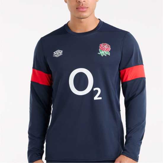 Umbro Фланелка С Дълъг Ръкав England Rugby Training Long Sleeve Jersey – Official Performance Wear  Мъжко облекло за едри хора