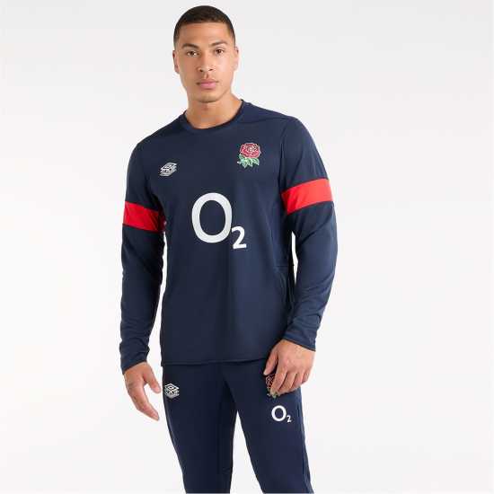 Umbro Фланелка С Дълъг Ръкав England Rugby Training Long Sleeve Jersey – Official Performance Wear  Мъжко облекло за едри хора