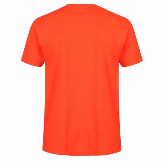 Golds Gym Мъжка Риза Basic Left Chest T-Shirt Mens Orange/Turq Атлетика