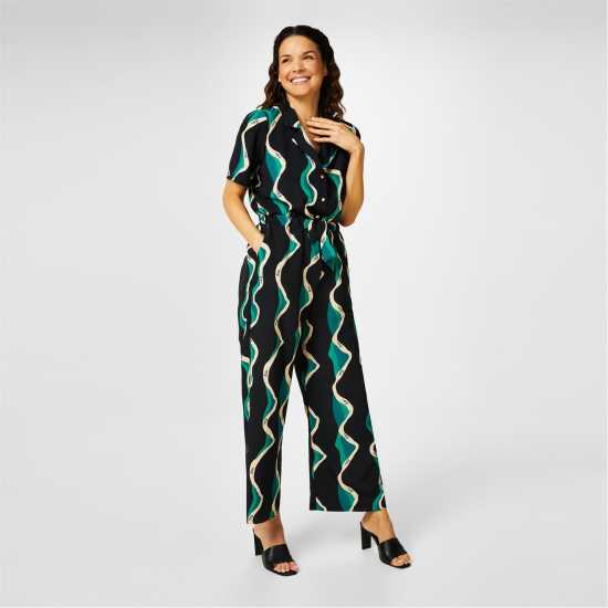 Biba Printed Jumpsuit  