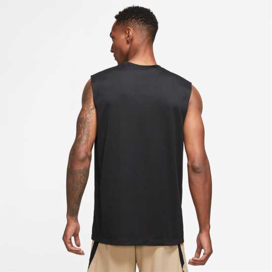 Nike Dri-FIT Legend Men's Sleeveless Fitness T-Shirt Черно/сребро Мъжки тениски с яка