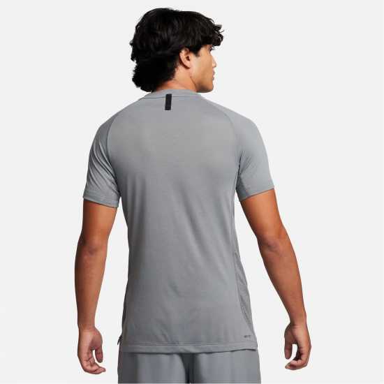 Nike Flex Rep Men's Dri-FIT Short-Sleeve Fitness Top Сиво/Черно Мъжки тениски и фланелки