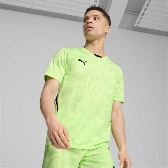 Puma Goalkeeper Short Sleeve Shirt Adults Зелено Мъжки тениски с яка