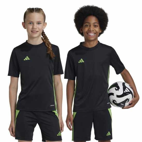 Adidas Tabela 23 Jersey Black/ Lime Детски тениски и фланелки