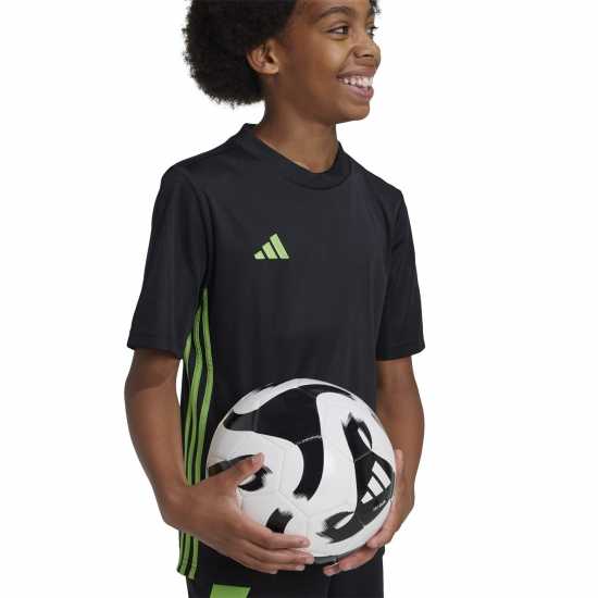 Adidas Tabela 23 Jersey Black/ Lime Детски тениски и фланелки