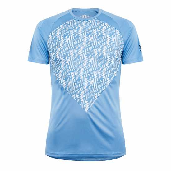 Umbro Pro Training Graphic Top Mens Алюр / Бяло Мъжки тениски с яка