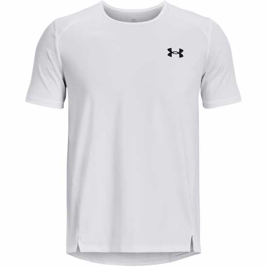 Under Armour Armour Ua Armourprint Ss Gym Top Mens White/Black Мъжки ризи