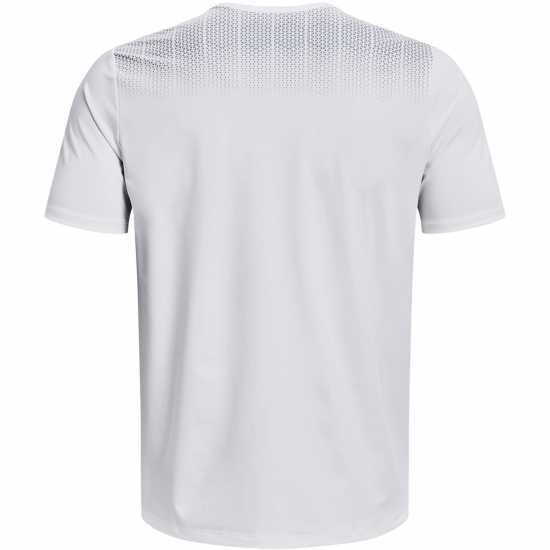 Under Armour Armour Ua Armourprint Ss Gym Top Mens White/Black Мъжки ризи