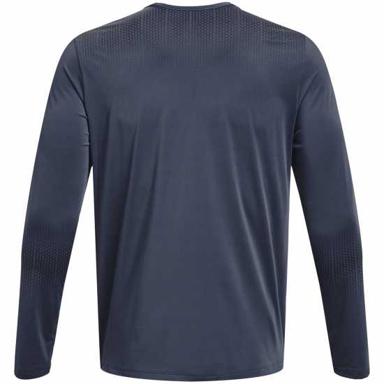 Under Armour Armour Ua Armourprint Ls Gym Top Mens Сиво ливане Мъжки тениски с яка