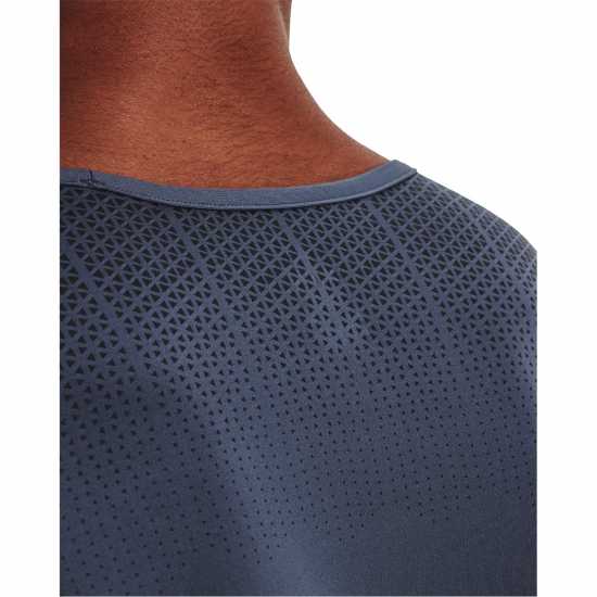 Under Armour Armour Ua Armourprint Ls Gym Top Mens Сиво ливане Мъжки тениски с яка