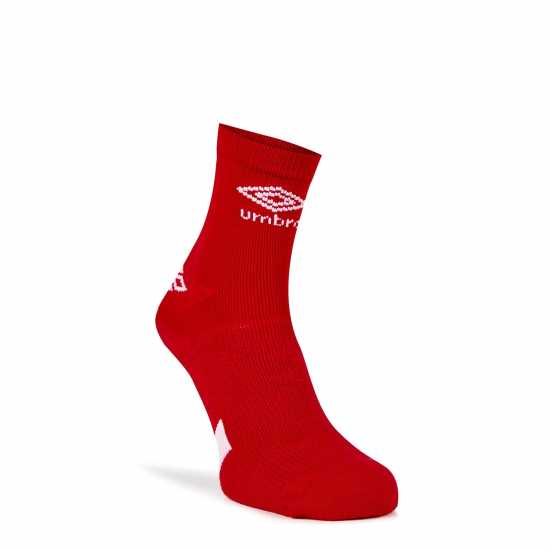 Umbro Socks Mens Червено Мъжки тениски с яка