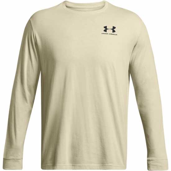 Under Armour Logo Chest Top Кафяво Мъжки тениски с яка