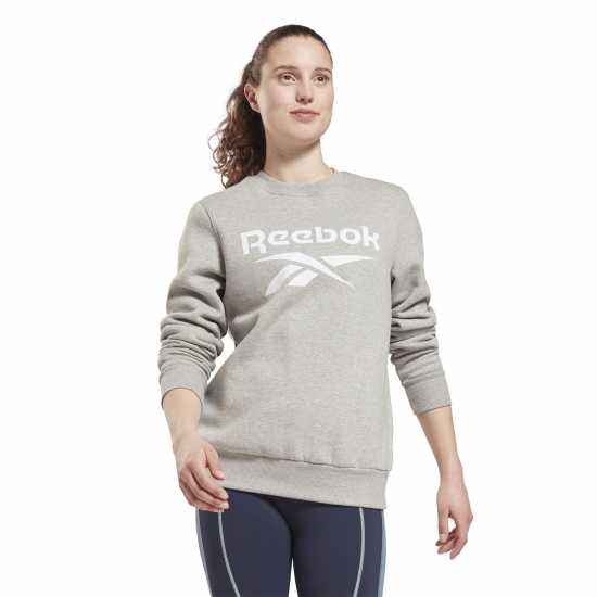 Reebok Identity Logo Fleece Crew Sweatshirt Womens  Дамски суичъри и блузи с качулки