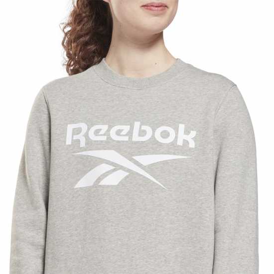 Reebok Identity Logo Fleece Crew Sweatshirt Womens  Дамски суичъри и блузи с качулки