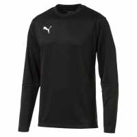 Puma Мъжка Блуза Обло Деколте Liga Training Crew Sweatshirt Mens Black/White Мъжко облекло за едри хора