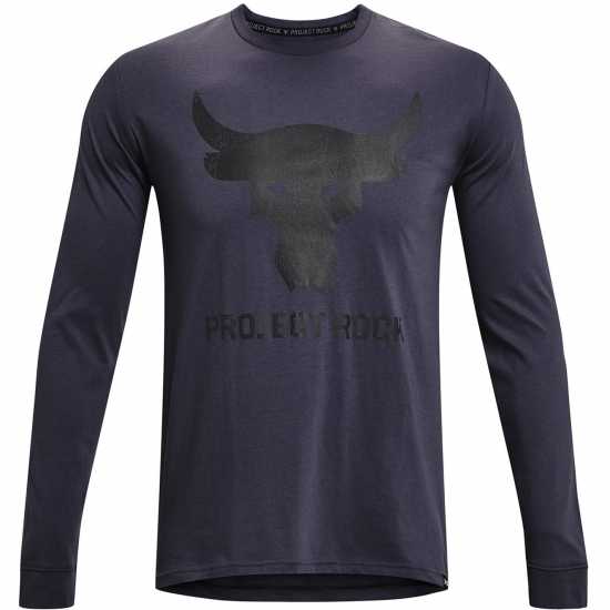 Under Armour Мъжка Риза Armour Pr Brahma Long Sleeve T-Shirt Mens Закалено Стомана Мъжко облекло за едри хора