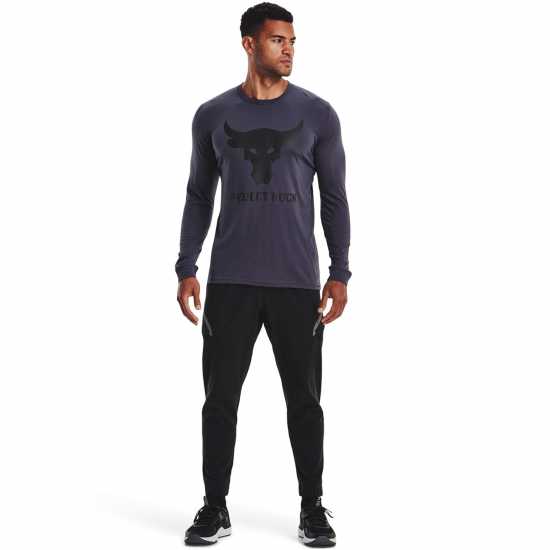 Under Armour Мъжка Риза Armour Pr Brahma Long Sleeve T-Shirt Mens Закалено Стомана Мъжко облекло за едри хора