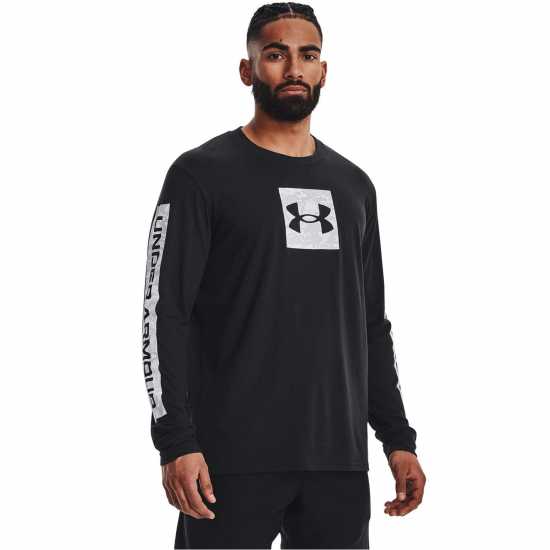 Under Armour Мъжка Риза Camo Boxed Long Sleeve T-Shirt Mens  Атлетика