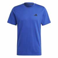 Adidas Train Essentials Feelready Training T-Shirt Полу прозрачен син Атлетика