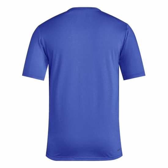 Adidas Train Essentials Feelready Training T-Shirt Полу прозрачен син Атлетика