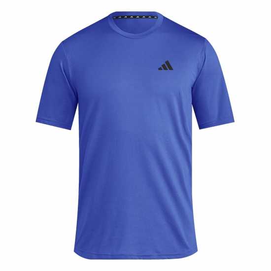 Adidas Train Essentials Feelready Training T-Shirt Полу прозрачен син Атлетика